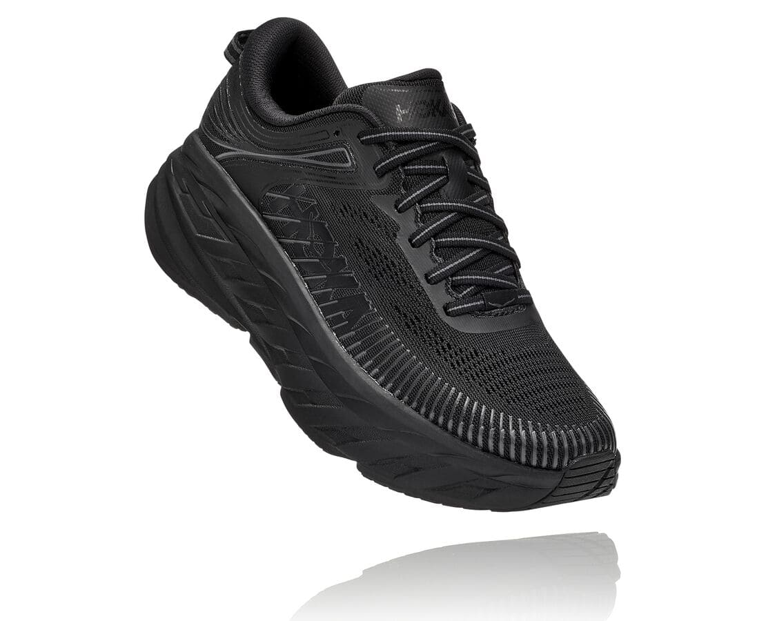 Hoka One One Bondi 7 Női Gyalogló Cipő Fekete [YNWZA-4938]